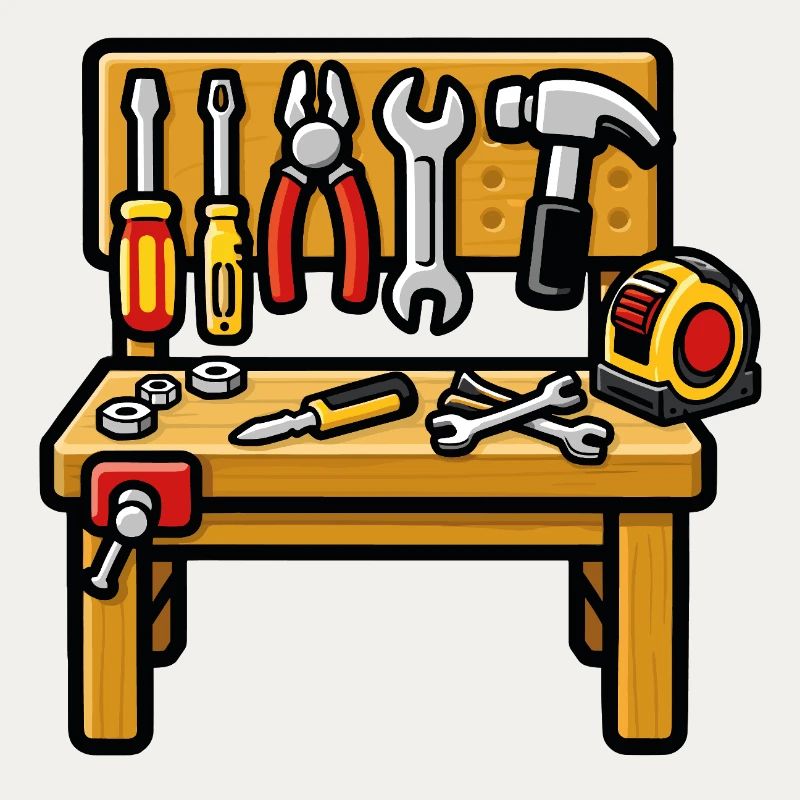 DIY workshop workbench
