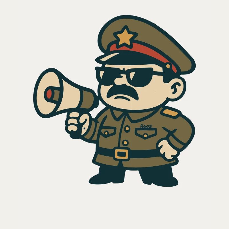 Retro Sergeant Megaphone