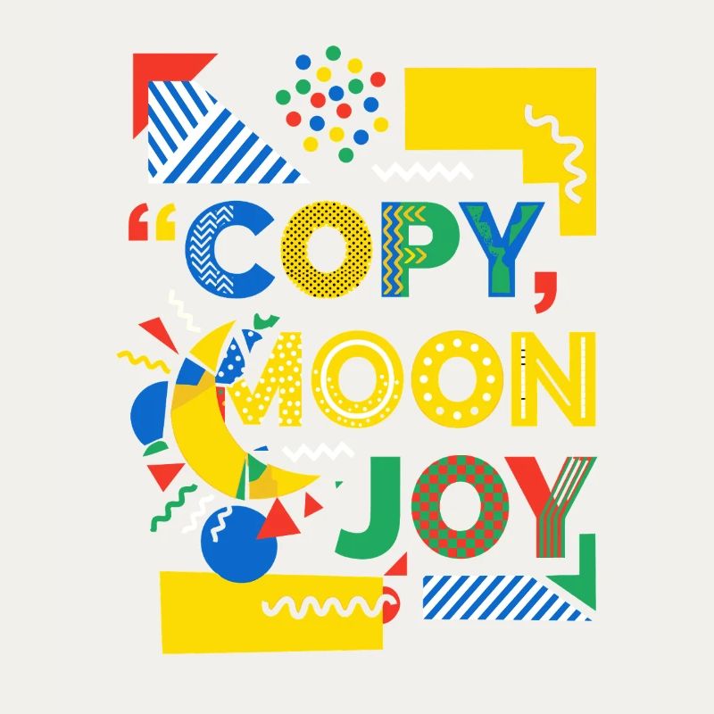 Explosion de couleurs de Moon Joy Pop Art