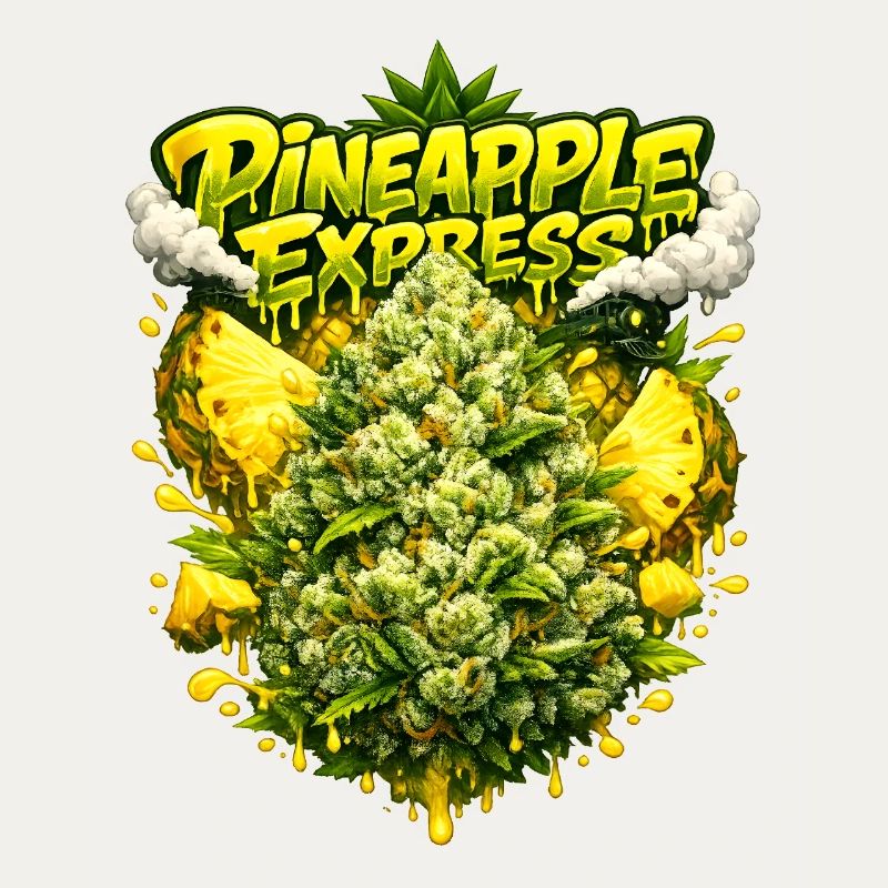 Imprimé Graffiti tropical Pineapple Express