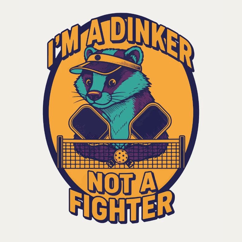 Pickleball Funny Player Im A Dinker Not A Fighter