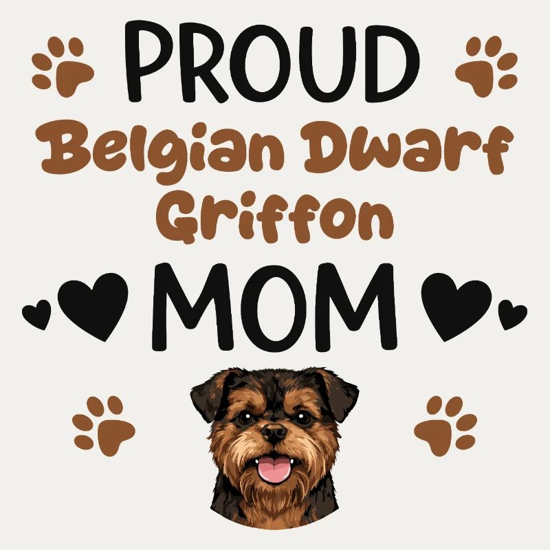Stolze Griffon Mutter, Belgischer Zwerggriffon