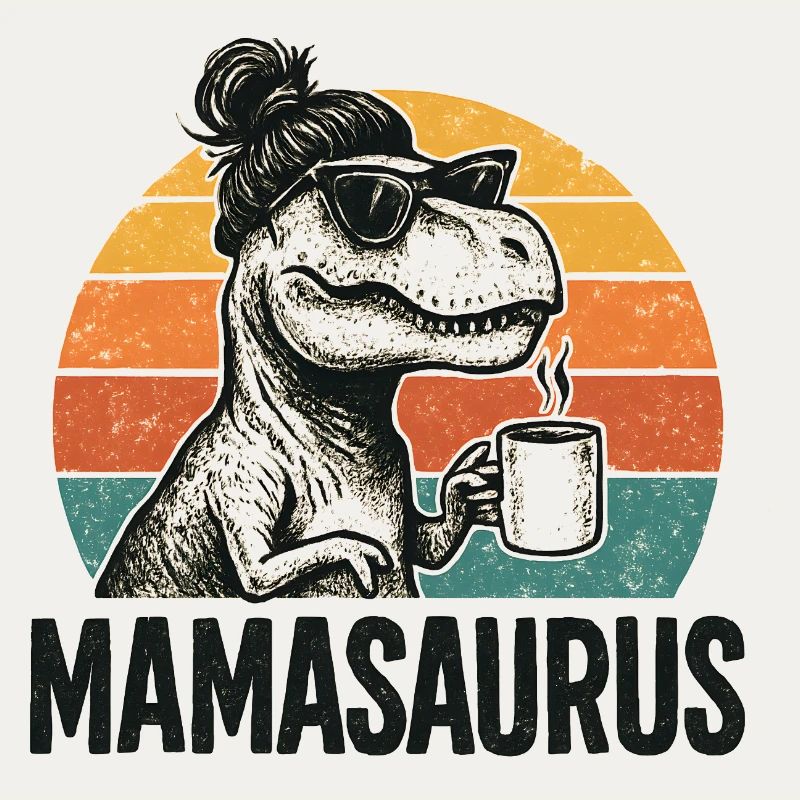 Mamasaurus Mama Mutter Geschenkidee Humor Lustig