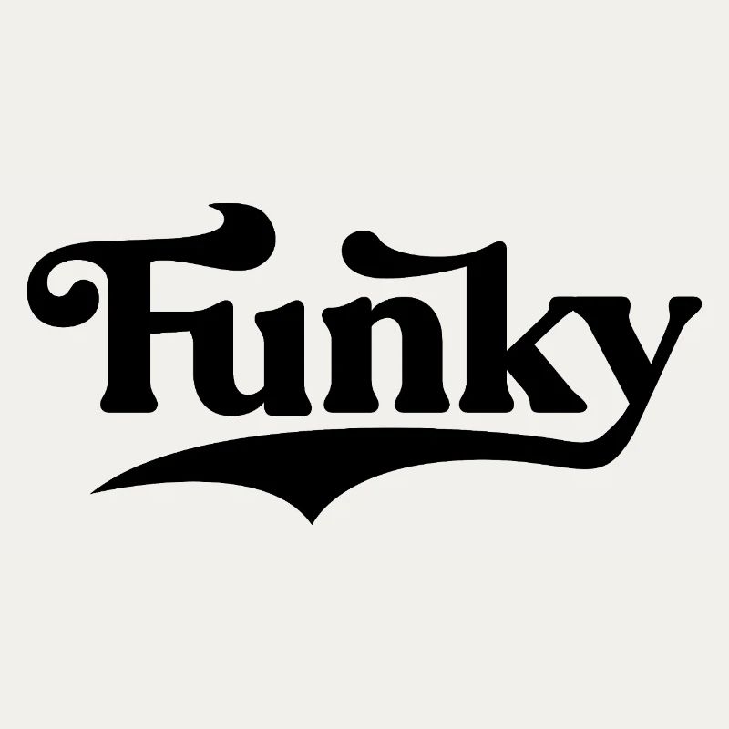 Musique funky Conception typographique audacieuse