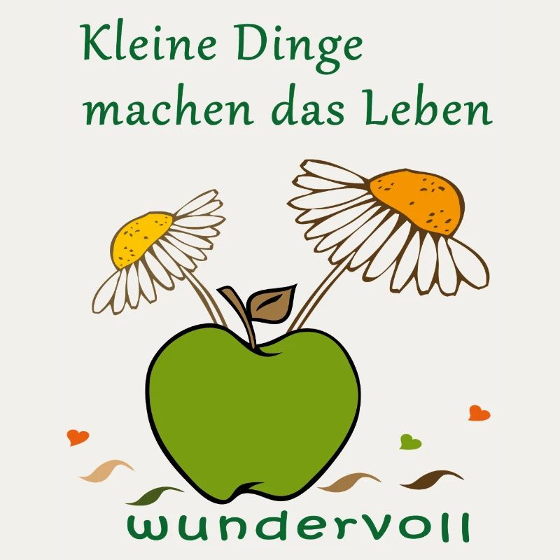 Apfel mit Kamellenblüten