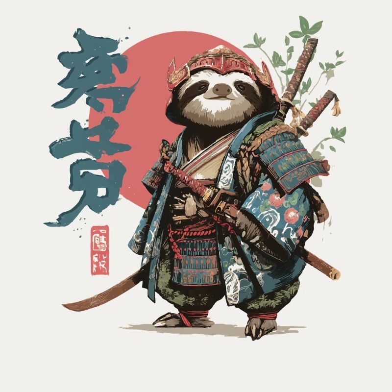 Samurai Sloth Warrior