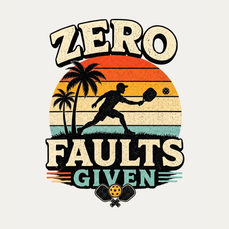 Zero Faults Given Retro Pickleball Design 