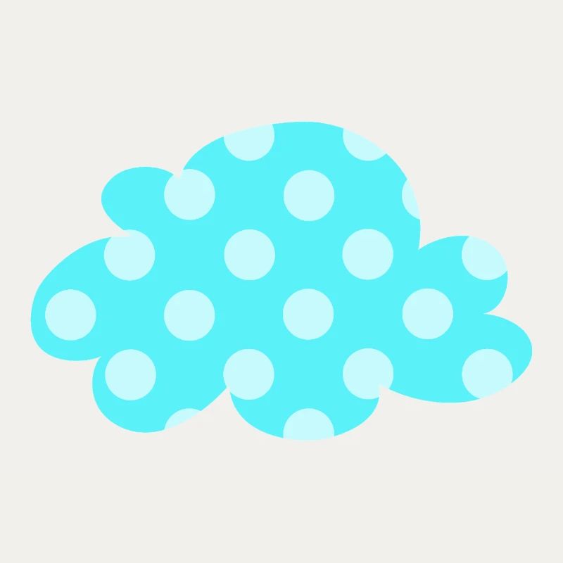 Points nuages Points Points Décoration de la chambre de bébé Enfants Météo