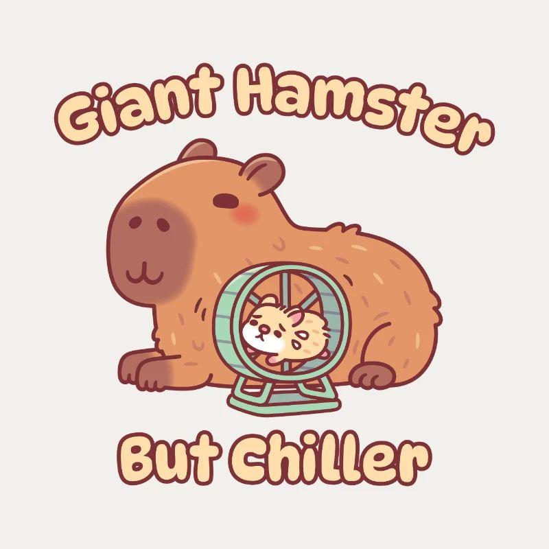 Mignon hamster géant capybara mais plus apaisant
