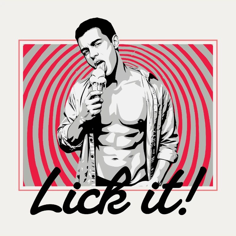 Retro Pop Art: Eiscreme Pose
