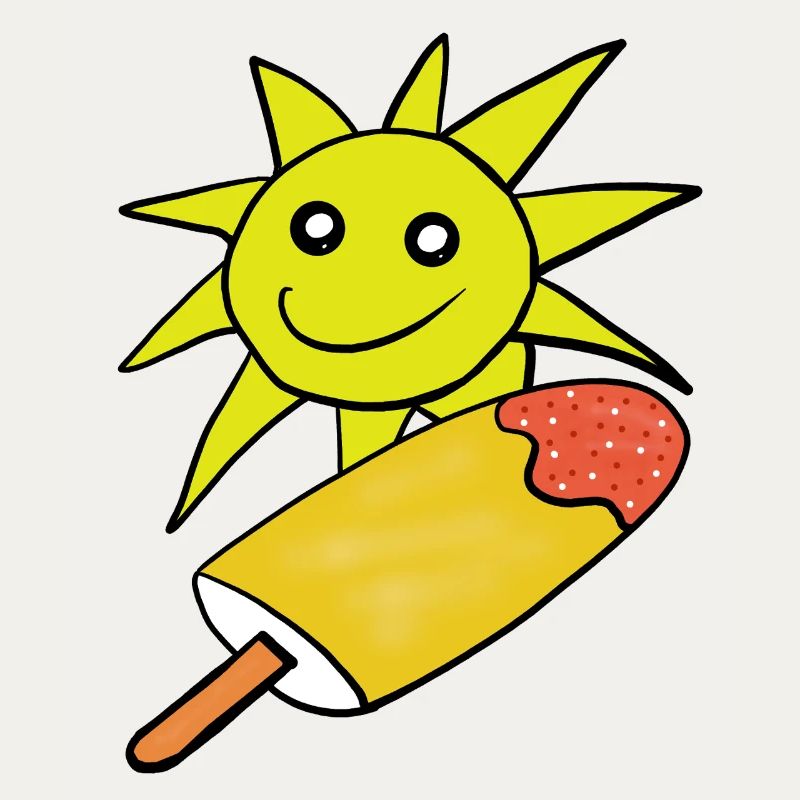 Sommer Sonne Eis Eiskrem Sommerzeit