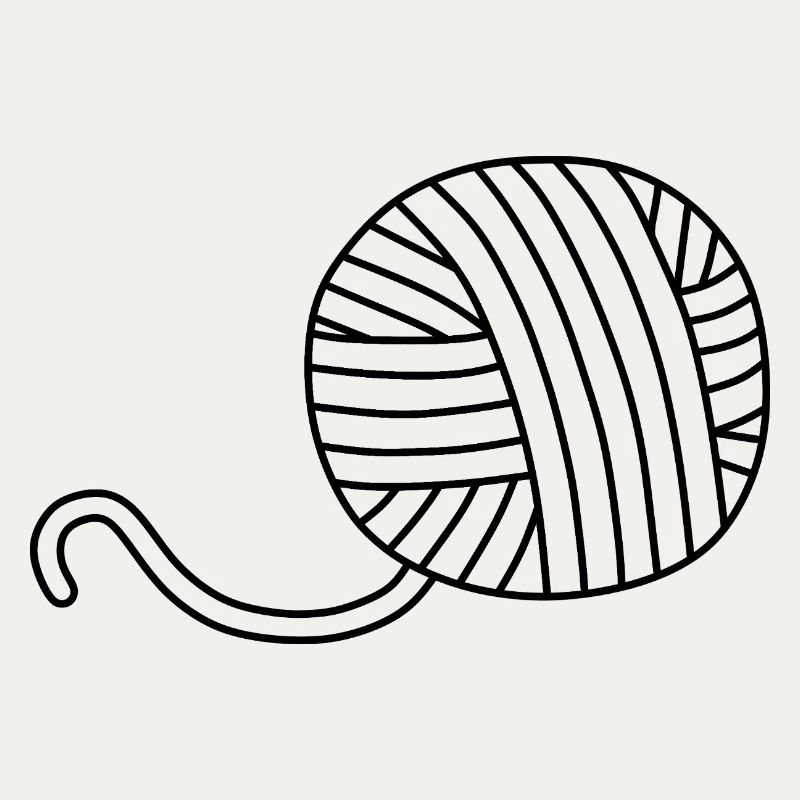 Garnknäuel-Illustration