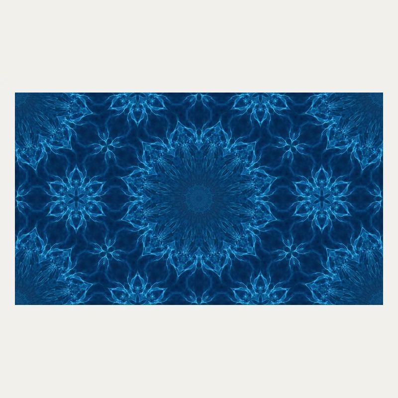 Blue Ocean Mandala Pattern – Abstract Water Kaleid