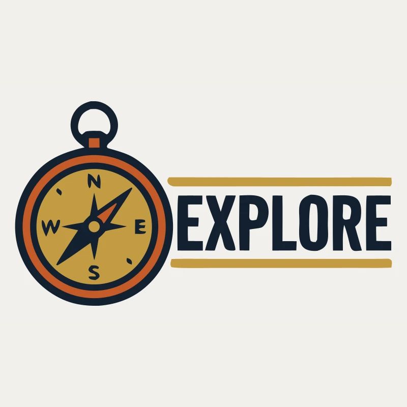 Explore Compass Discover Text