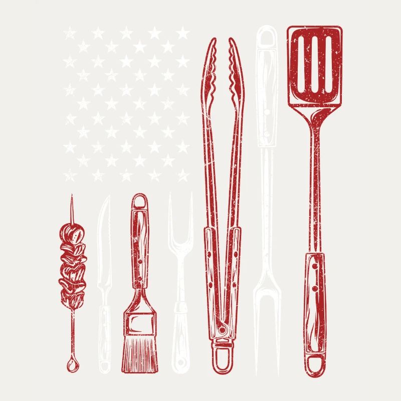 Outils de barbecue Grill US Flag Pitmaster