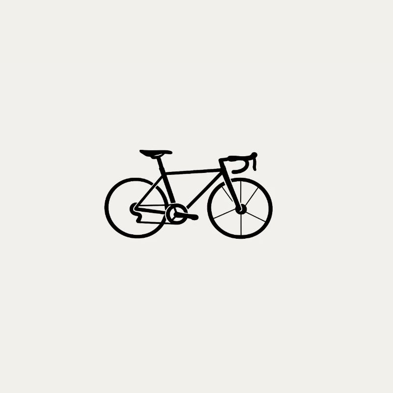Conception de la ligne de silhouette de vélo