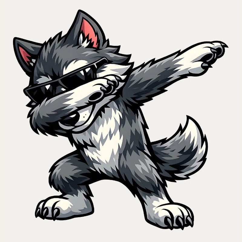 Dabbing Wolf