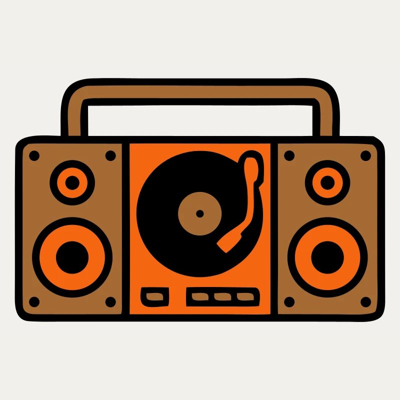 Retro Boombox Ghettoblaster 80er