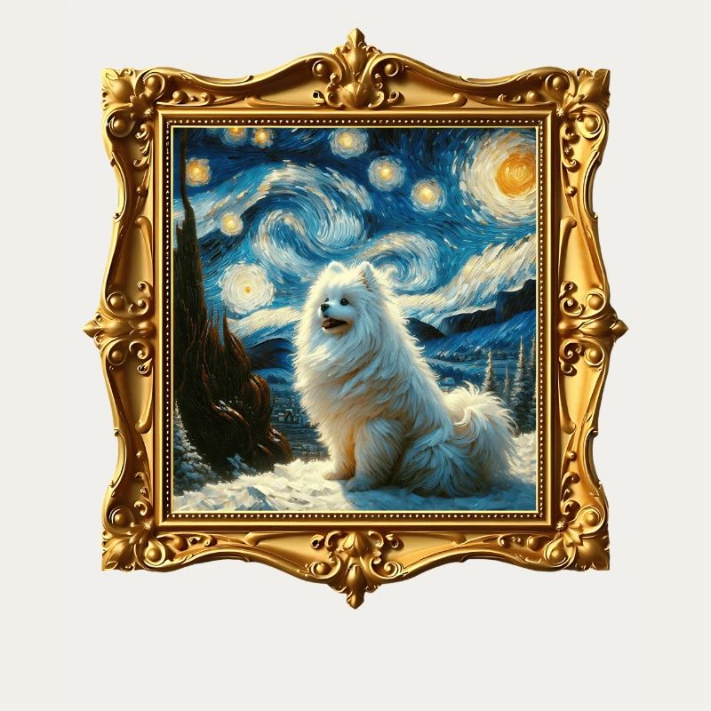 Spitz Zwergspitz Starry Night