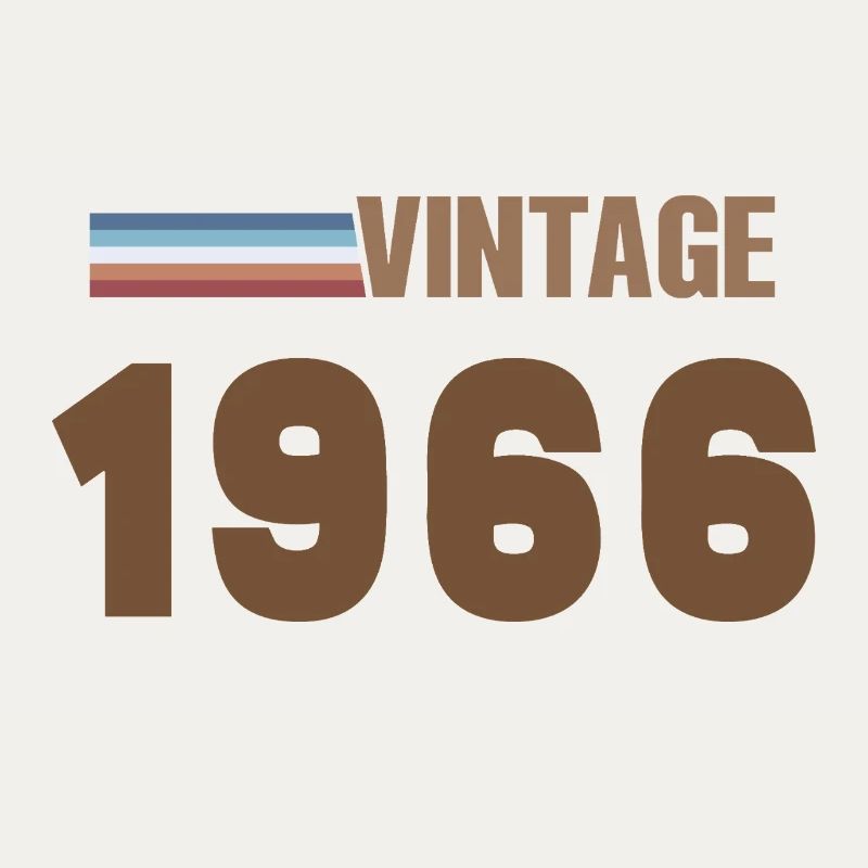 T-Shirt 60 Ans 1966 Script Manuscrit