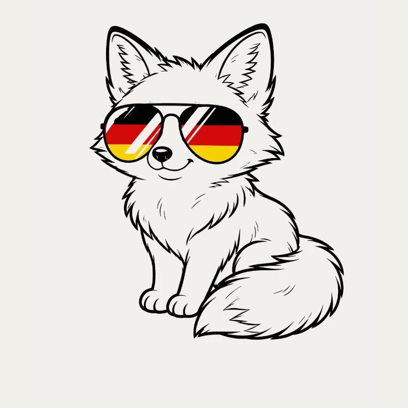 German flag Fox German Germany Foxes