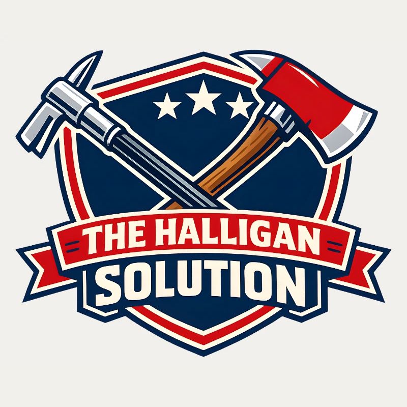 Graphisme de bouclier de solution Halligan