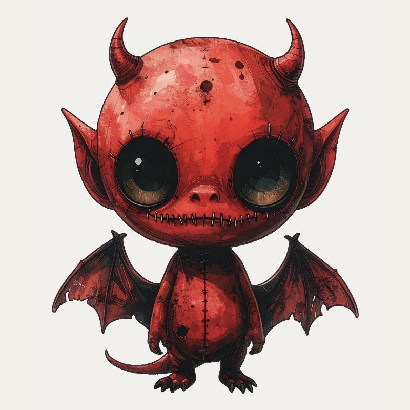 Creepy Cute Red Devil