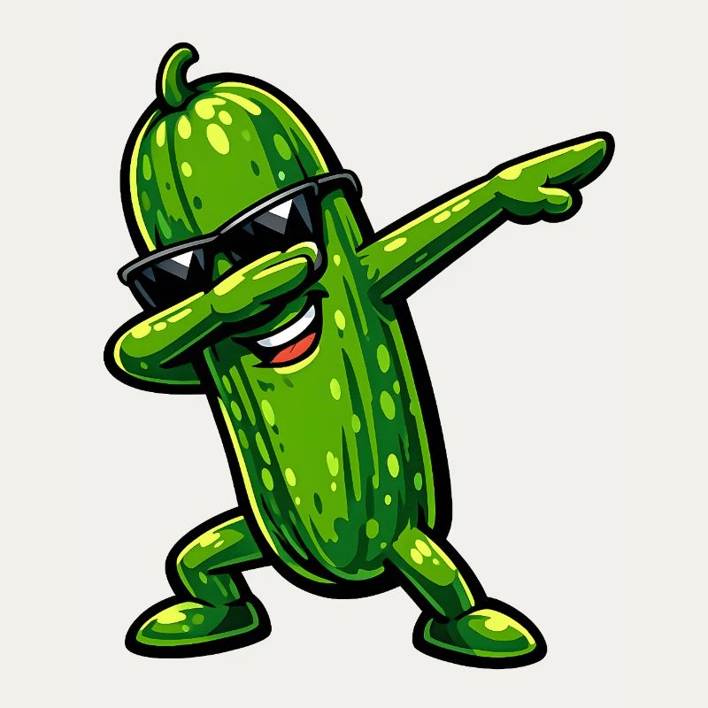 Dabbing Gurke