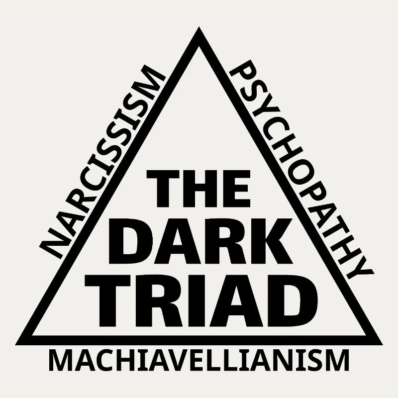 Dark Triad Meme Triangle Minimal Design
