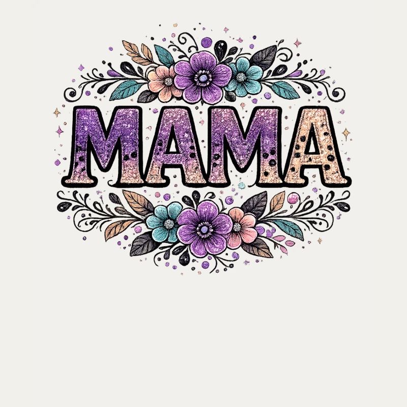 Mama-Geschenk: Retro-Mama-Visualisierung