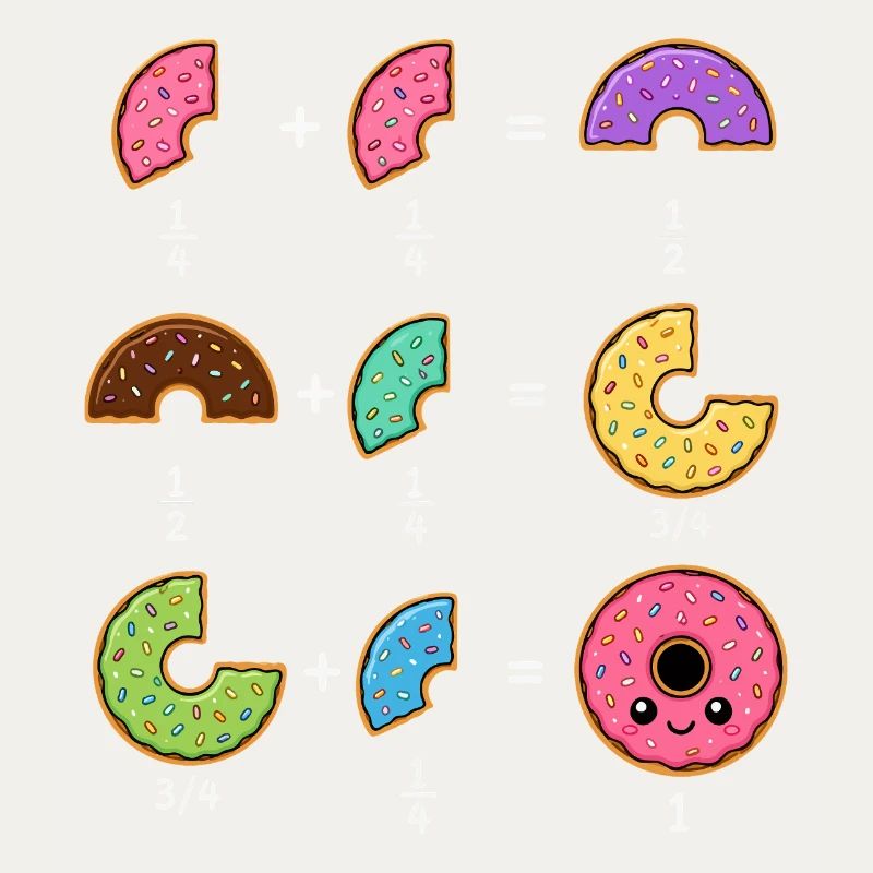 Donut Fractions Math Learning with Humor
