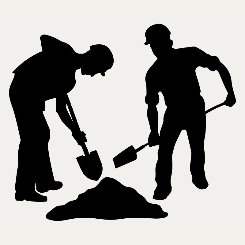 Sandarbeiterteam – Bodenpersonal