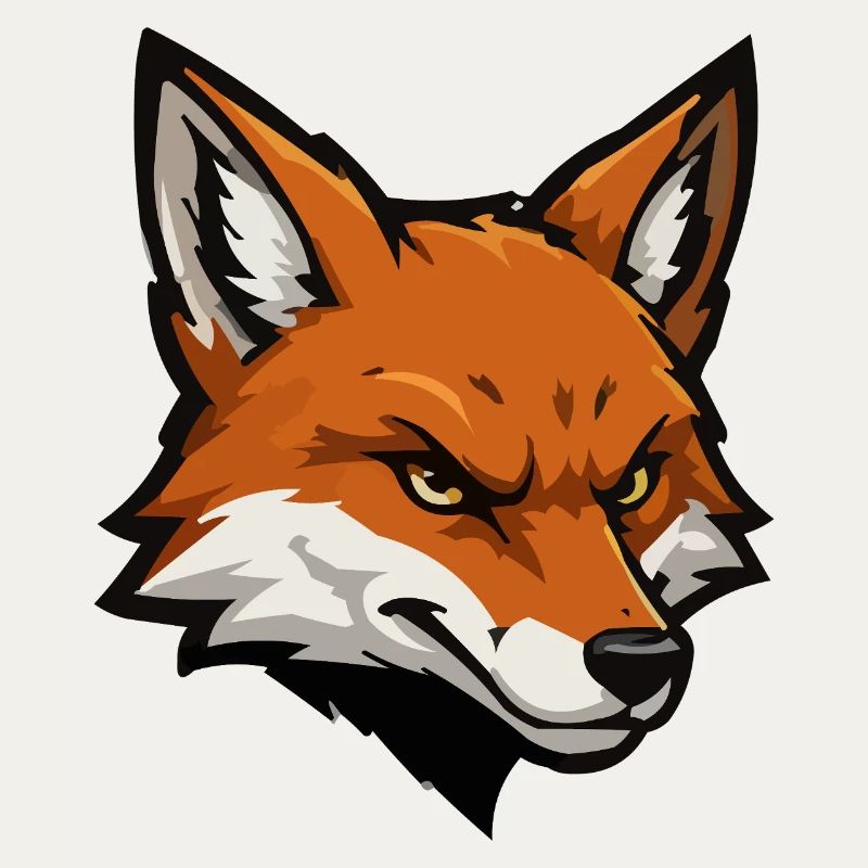 Fox head vector illustration