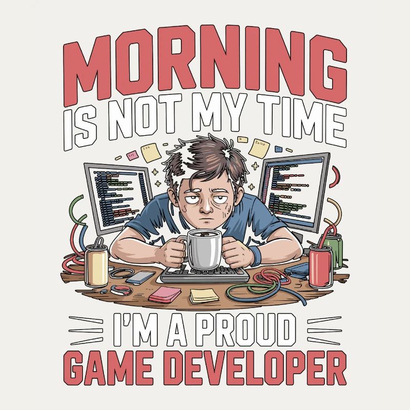 Game Developer Morning n’est pas mon temps Coder de jeux