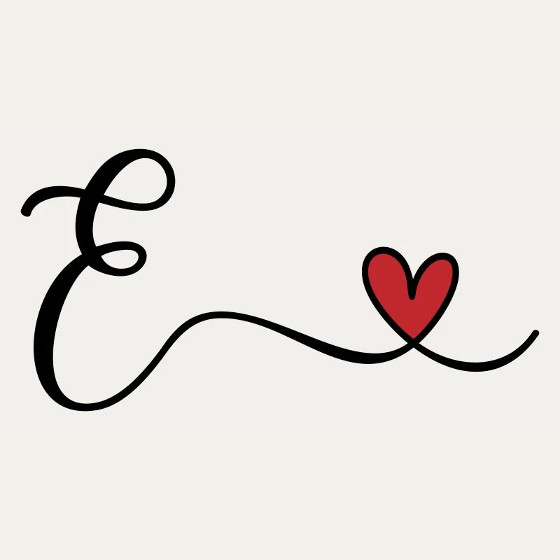 Buchstabe E Monogramm