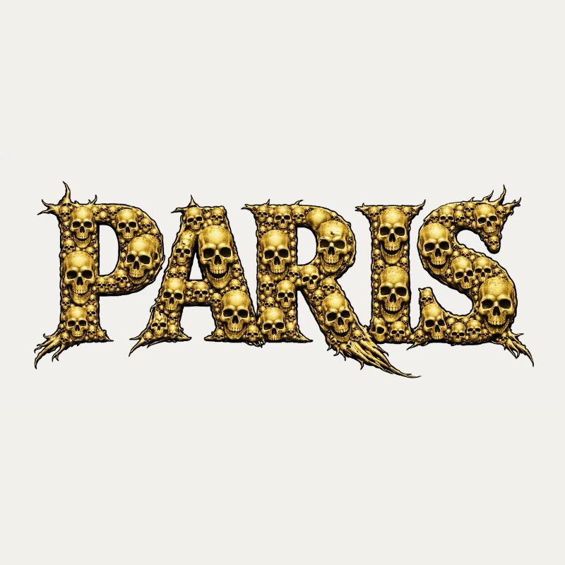 PARIS Schädel-Schrift
