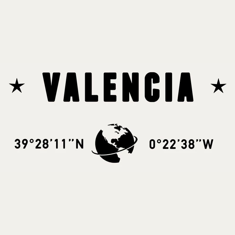 Valencia Spain Gps Coordinates Globe