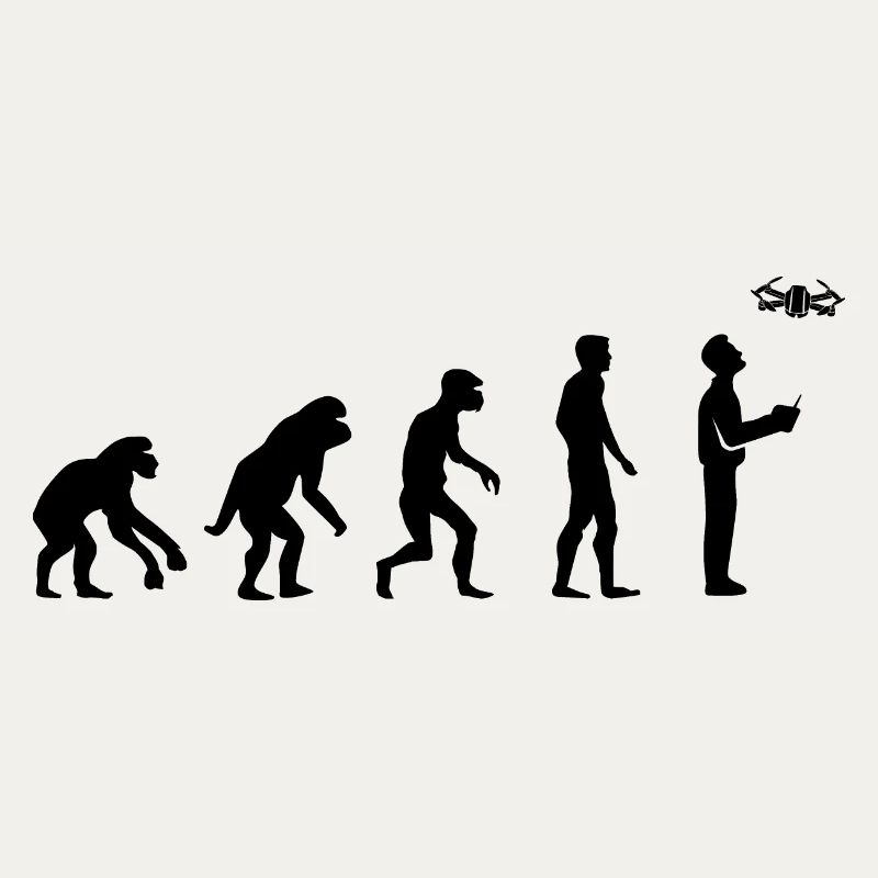 Drone Pilot Evolution Development Funny Design