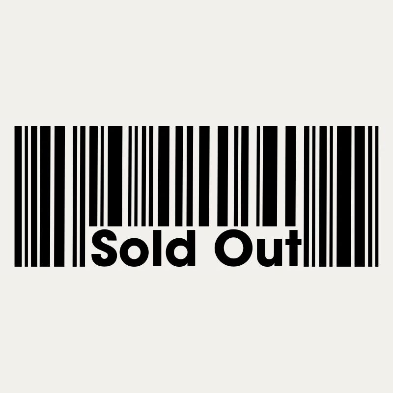 Sold Out – Ausverkauft Shop Code Barcode Shirt