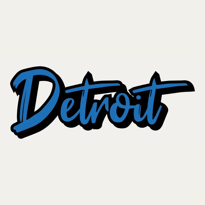 Detroit Script Blau