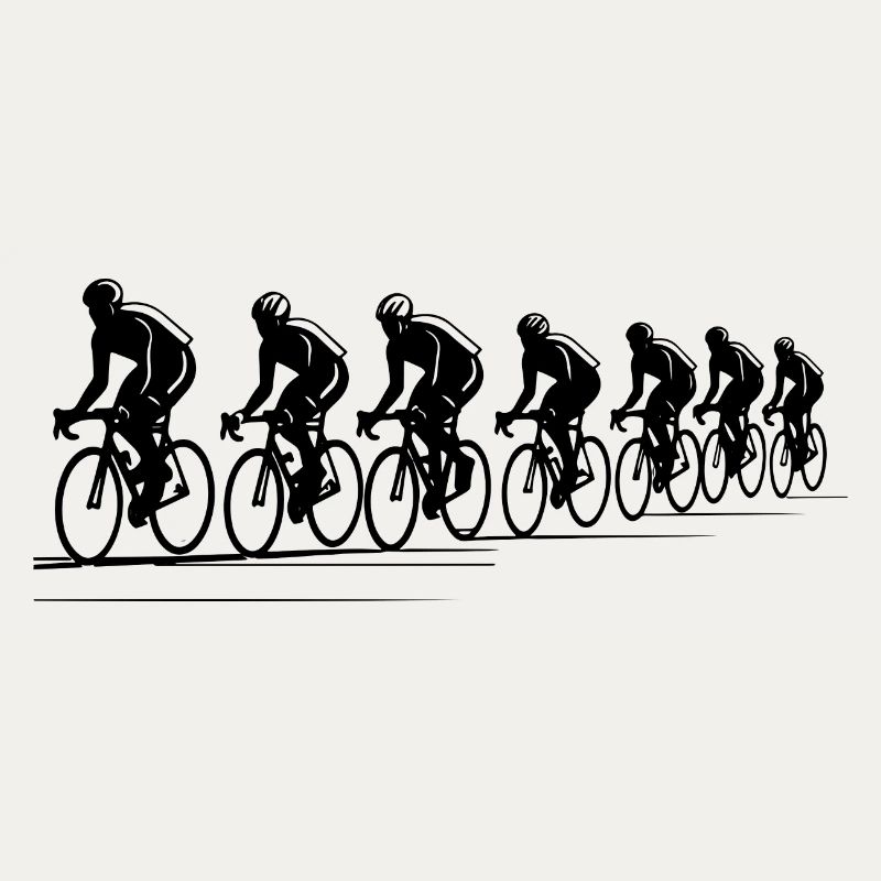 Cyclist Drawing