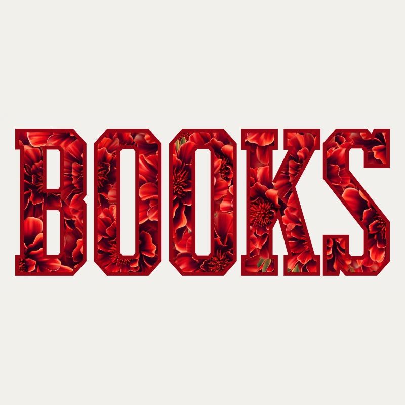 Rote Blumenbuchstaben Buch