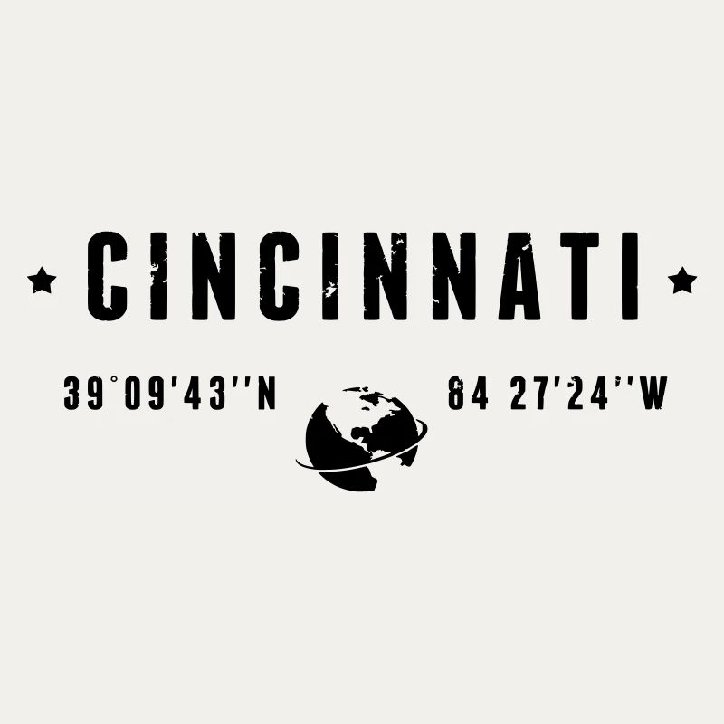 Cincinnati Ohio Coordinates Gps Globe