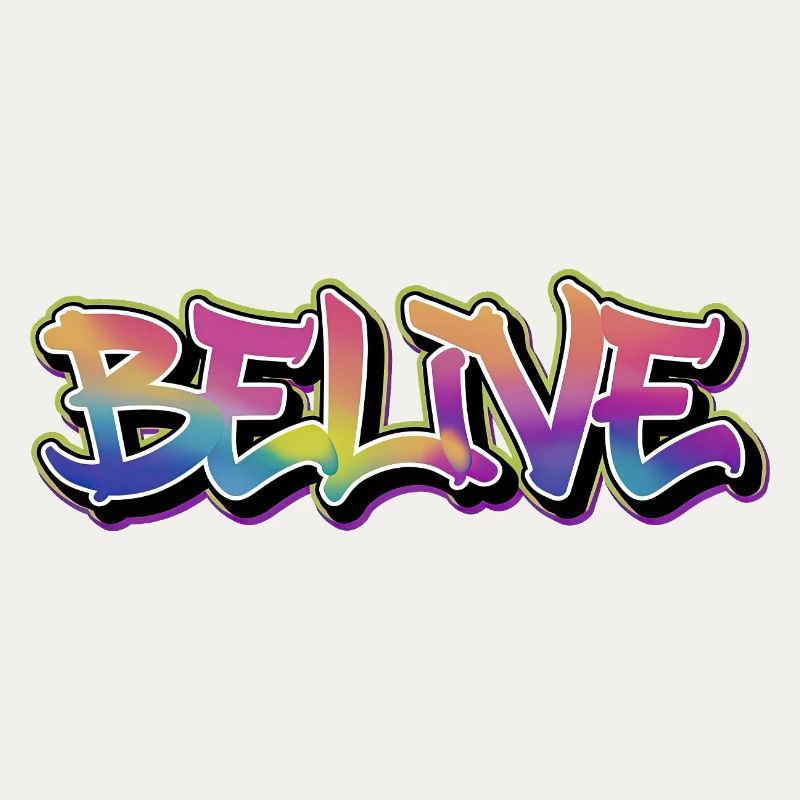 BELIVE Graffiti Rainbow