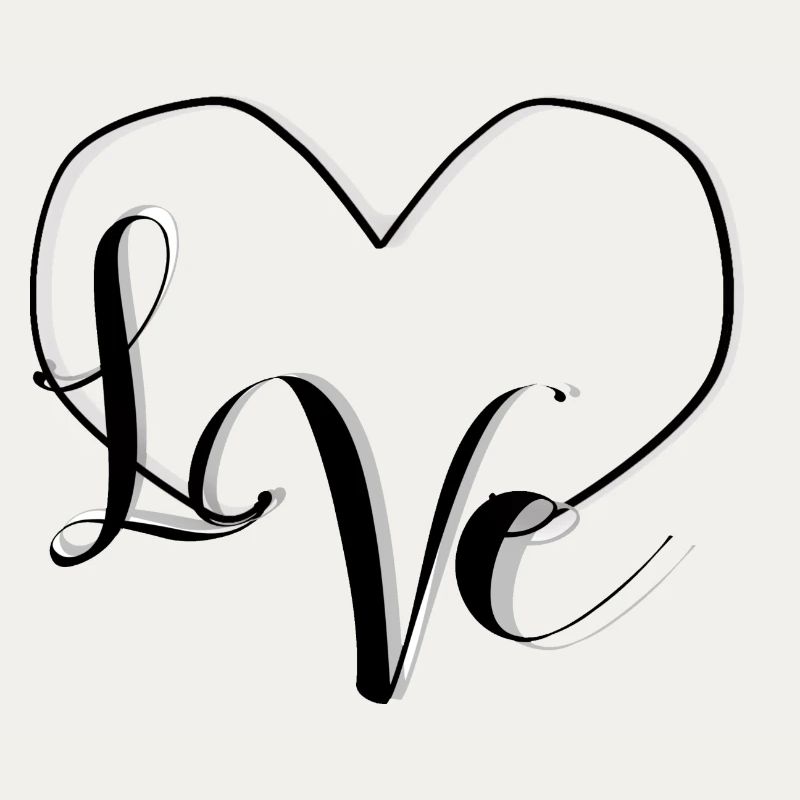 L♡VE - BlackNWhite
