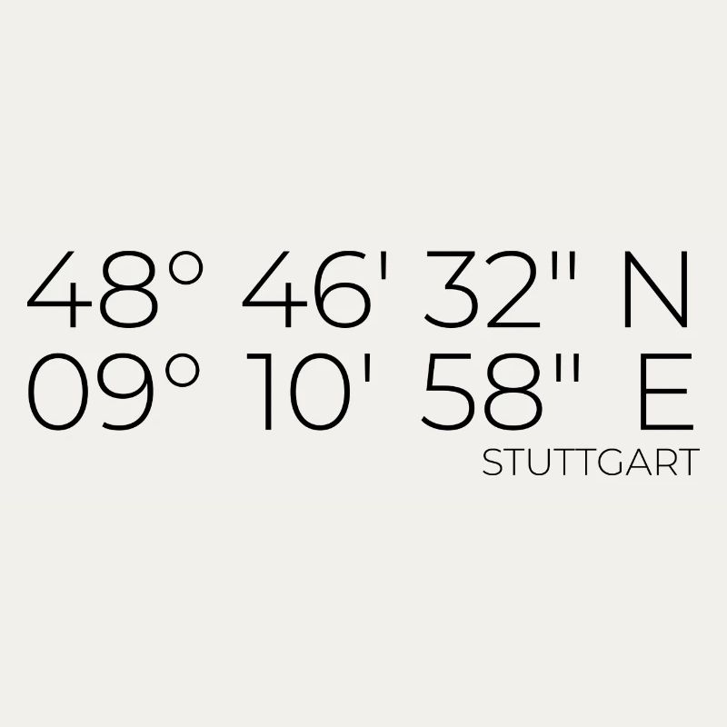 coordinates Stuttgart