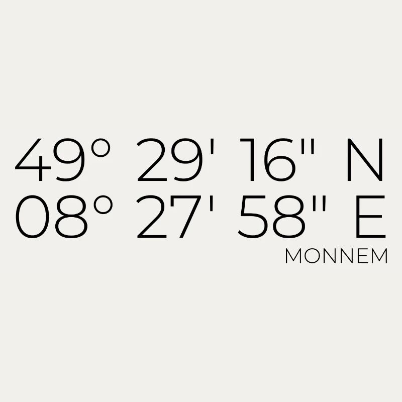 coordinates Monnem Mannheim