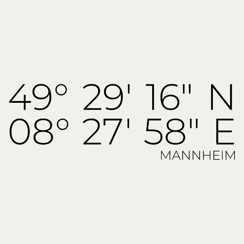 coordinates Monnem Mannheim