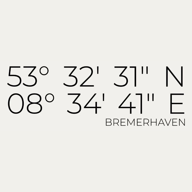 Coordinates Bremerhaven