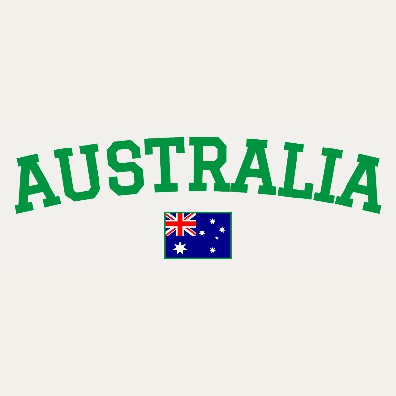 Drapeau de design australien vert